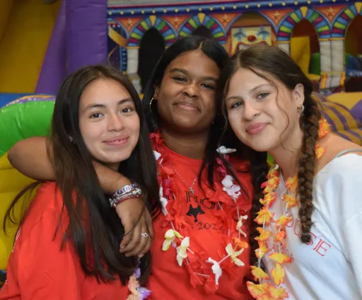 friends pose during Fox Fans Celebration